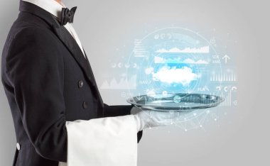 Garson servis bulut teknoloji kavramı