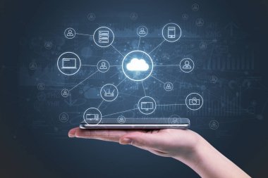 El telefon grafikler ve grafikleri ve raporları genel kavram çalışma