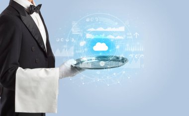 Garson servis bulut teknoloji kavramı