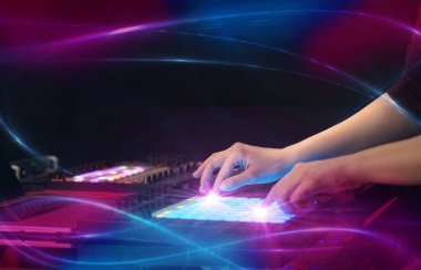 dalga vibe kavramı ile karıştırma müzik MIDI denetleyicisi