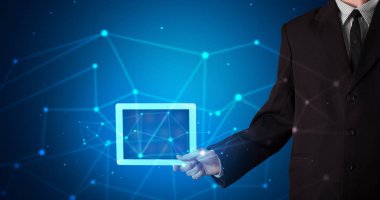 Sanal bağlantı kavramı ile karanlık bir alanda el