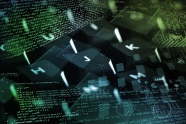 Kavram kodlama ile yakın çekim klavye