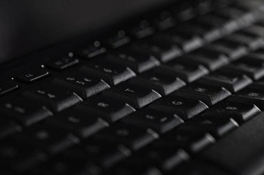 Karanlık bir klavye Close-Up 