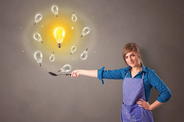 Cooking new idea in wok — Stock Photo, Image