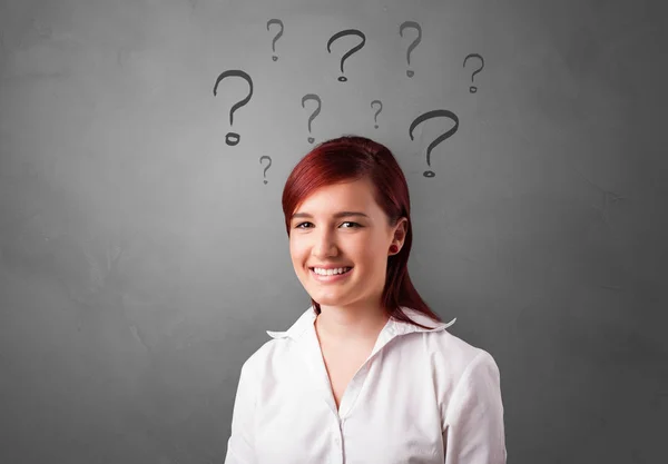 Person with question concept — Stock Photo, Image