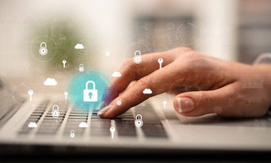 Klavye güvenli konsepti ile yazarak el