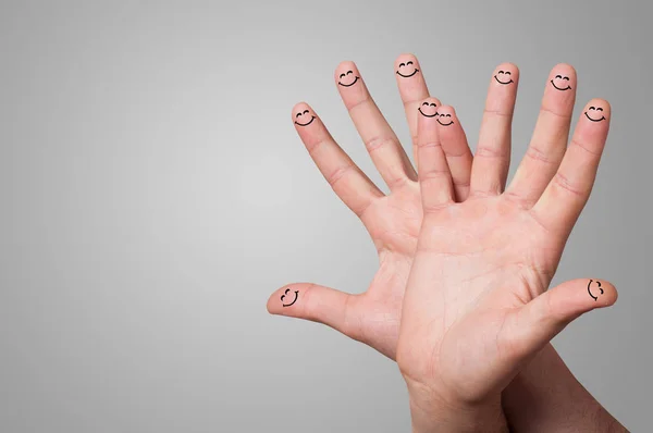 Smile fingers together — Stock Photo, Image