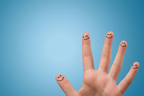 Sorria os dedos juntos — Fotografia de Stock