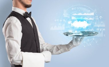 Garson servis bulut teknoloji kavramı