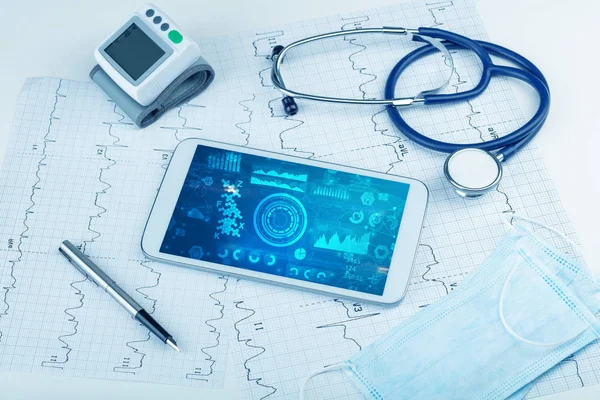 Modern medical technology system and devices — Stock Photo, Image