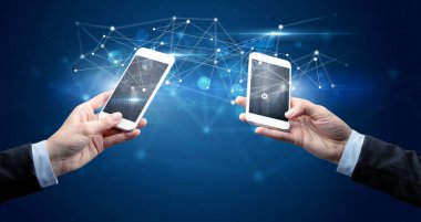 Akıllı telefonlar paylaşım iş verileri