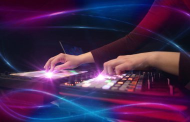 dalga vibe kavramı ile karıştırma müzik MIDI denetleyicisi