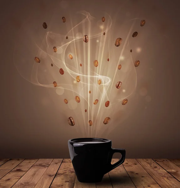 Ångande kaffe konceptet — Stockfoto
