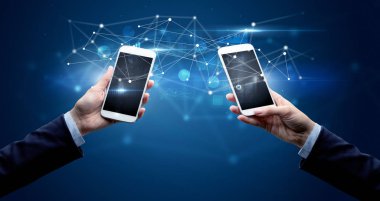 Akıllı telefonlar paylaşım iş verileri