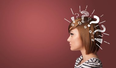 Soru işaretleri ile kafa