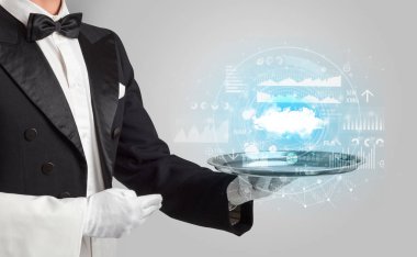 Garson servis bulut teknoloji kavramı