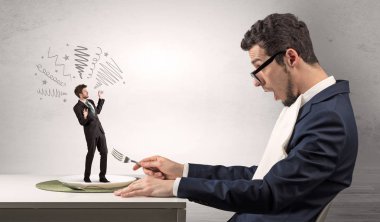 Büyük patron yeme küçük iş adamı