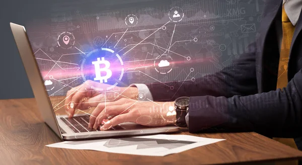 Küresel bitcoin Döviz Kuru kavram kontrol el