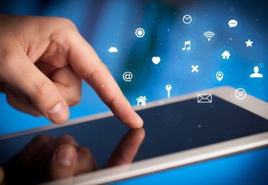 El tutma tablet uygulama simgeleri kavramı ile