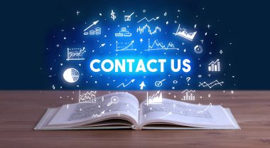 Açık bir kitaptan çıkan iş yazıları