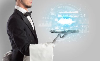 Garson servis bulut teknoloji kavramı