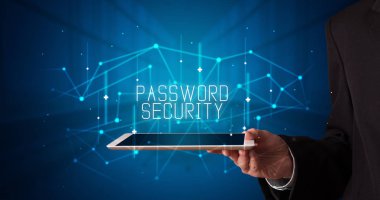 Tablet tutan kişi, güvenlik kavramı