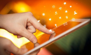 El tutma tablet uygulama simgeleri kavramı ile