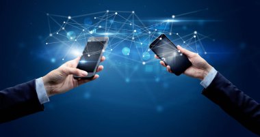 Akıllı telefonlar paylaşım iş verileri