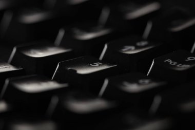 Karanlık bir klavye Close-Up