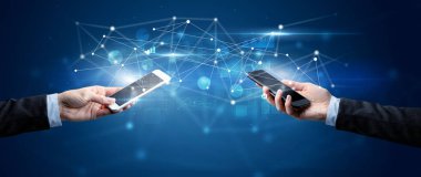 Akıllı telefonlar paylaşım iş verileri