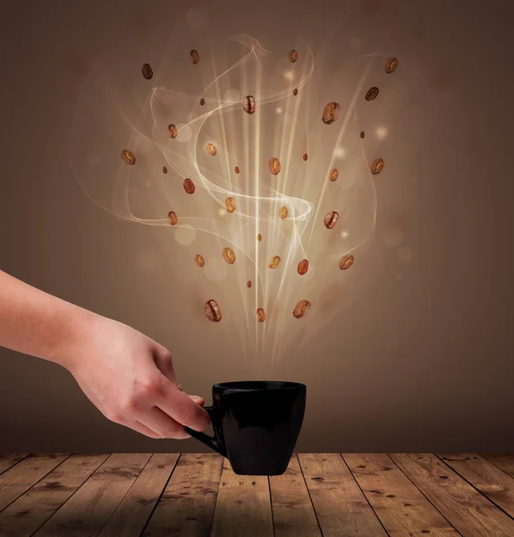 Concept de café vapeur — Photo
