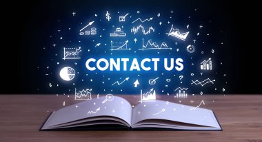 Açık bir kitaptan çıkan iş yazıları