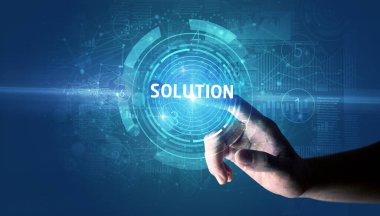 İş konseptine el sıkışma düğmesi