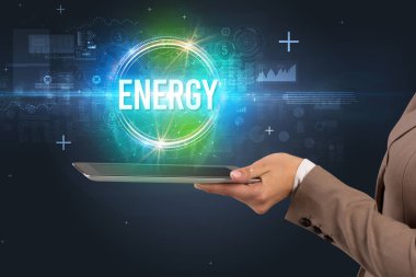 Dokunmatik ekran yakın plan, yeni teknoloji konsepti