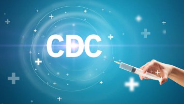 Virüs aşısıyla şırınga iğnesi