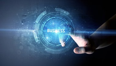 İş konseptine el sıkışma düğmesi