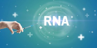 Virüs aşısıyla şırınga iğnesi