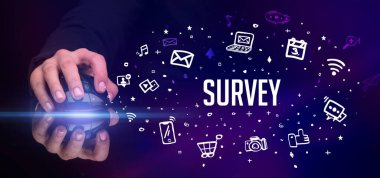 El ele tutuşan kablosuz çevre