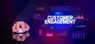 Kablosuz, çevresel, siber iş konsepti