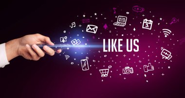 El ele tutuşan kablosuz çevre