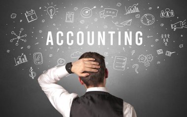 Bir iş adamının arkadan görünüşü