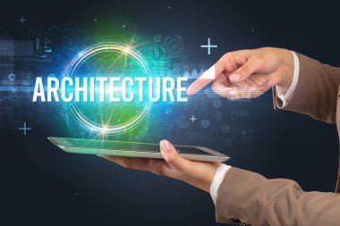 Dokunmatik ekran yakın plan, yeni teknoloji konsepti