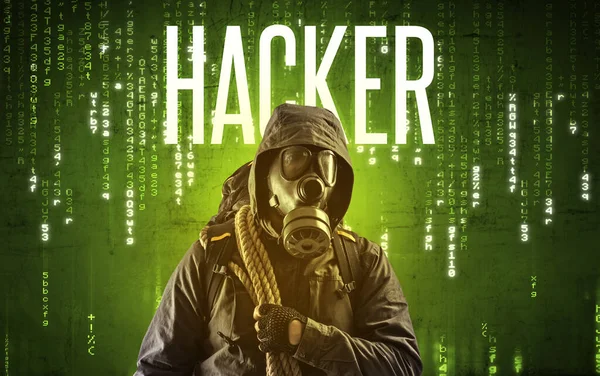 Yazılı meçhul hacker — Stok fotoğraf