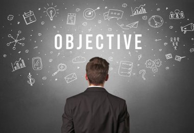 Bir iş adamının arkadan görünüşü