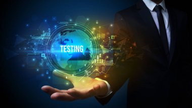 Teknolojiyle ilgili zarif el ele tutuşmalar.