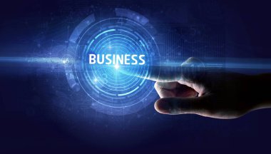 İş konseptine el sıkışma düğmesi