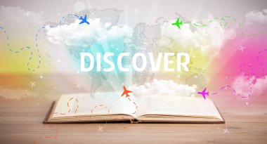 açık kitap, tatil konsepti