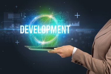 Dokunmatik ekran yakın plan, yeni teknoloji konsepti