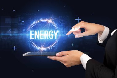 Dokunmatik ekran yakın plan, yeni teknoloji konsepti