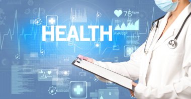 Genç doktor notlar yazıyor.